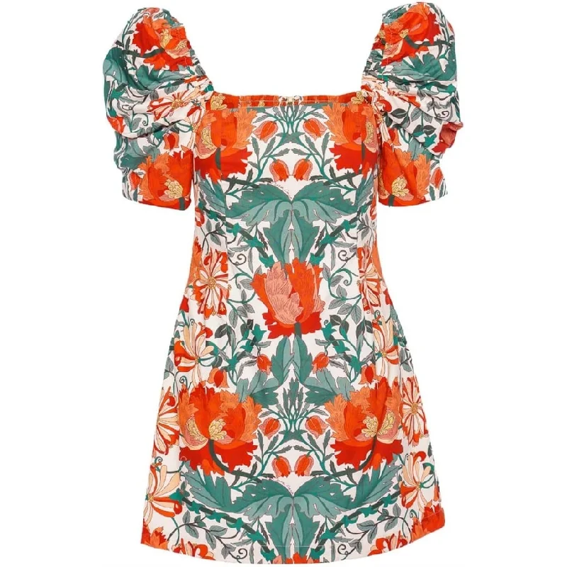 Cara Cara Women's Kelly Dress Egret Wid Blossoms