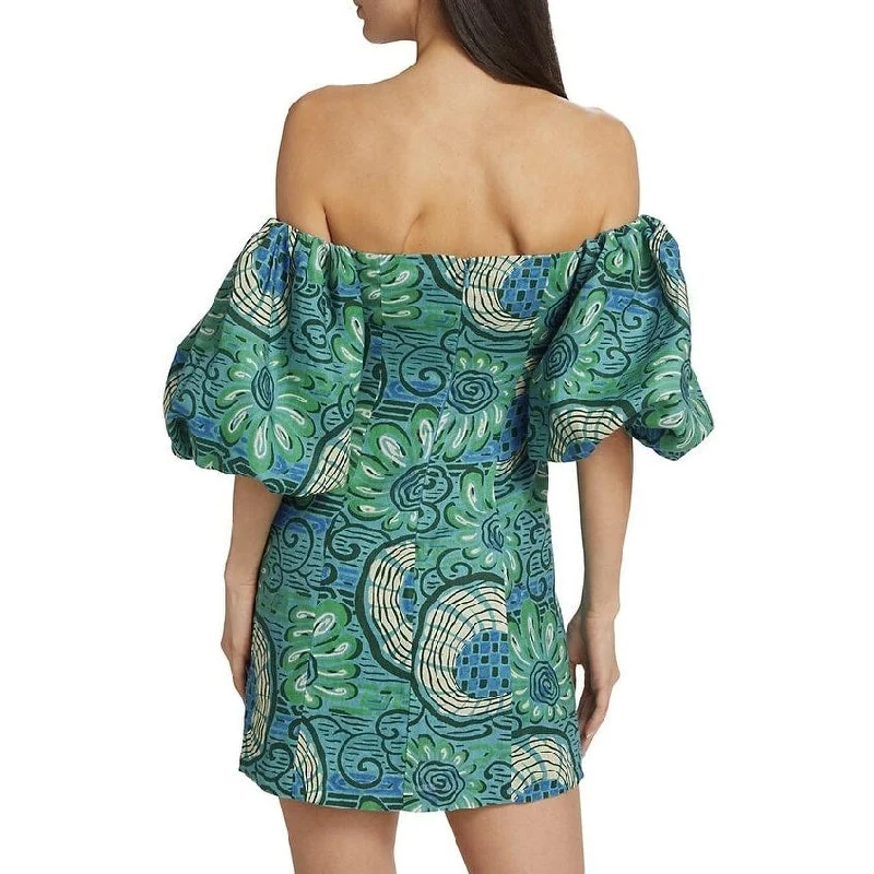 RHODE Women's Dali Dress, Aquatic Bloom