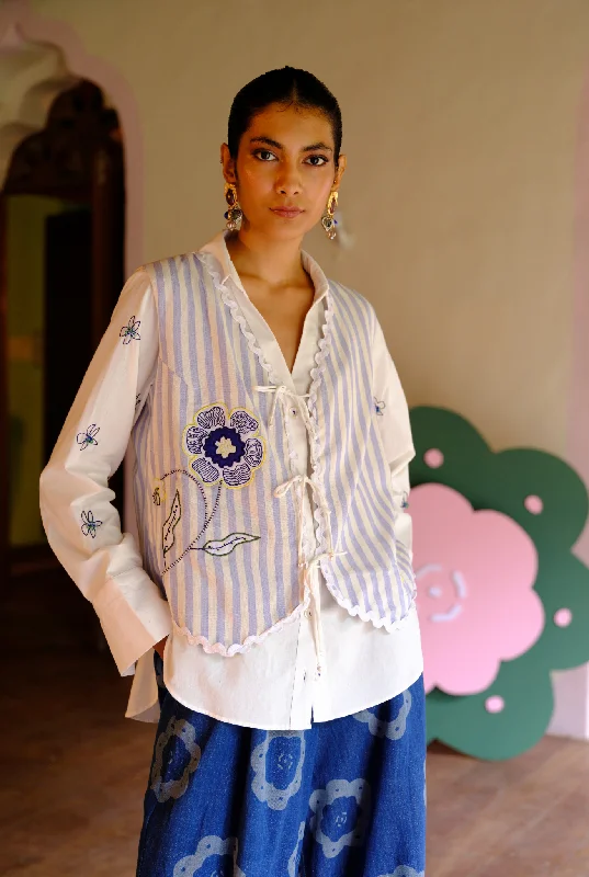 Rosella Handwoven Waistcoat and Shirt Set