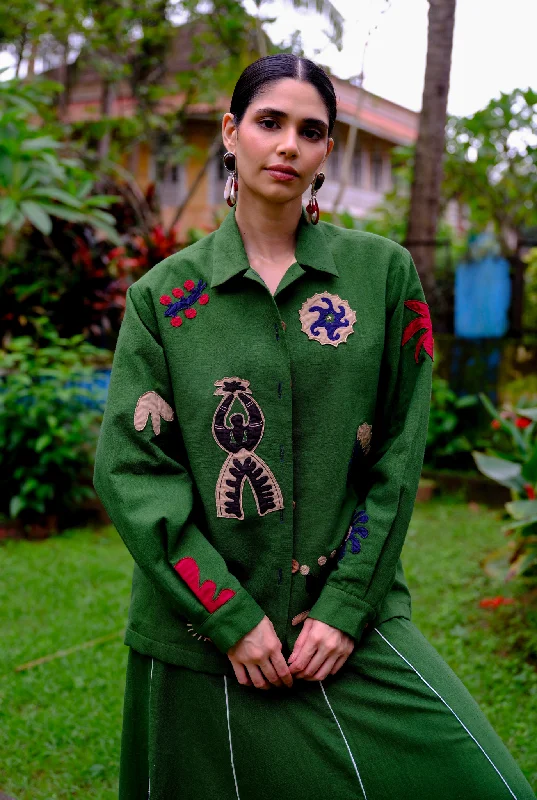 Zuri Handloom Appliqué Jacket