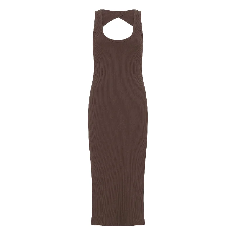 Spell Staples Rib Singlet Midi Dress